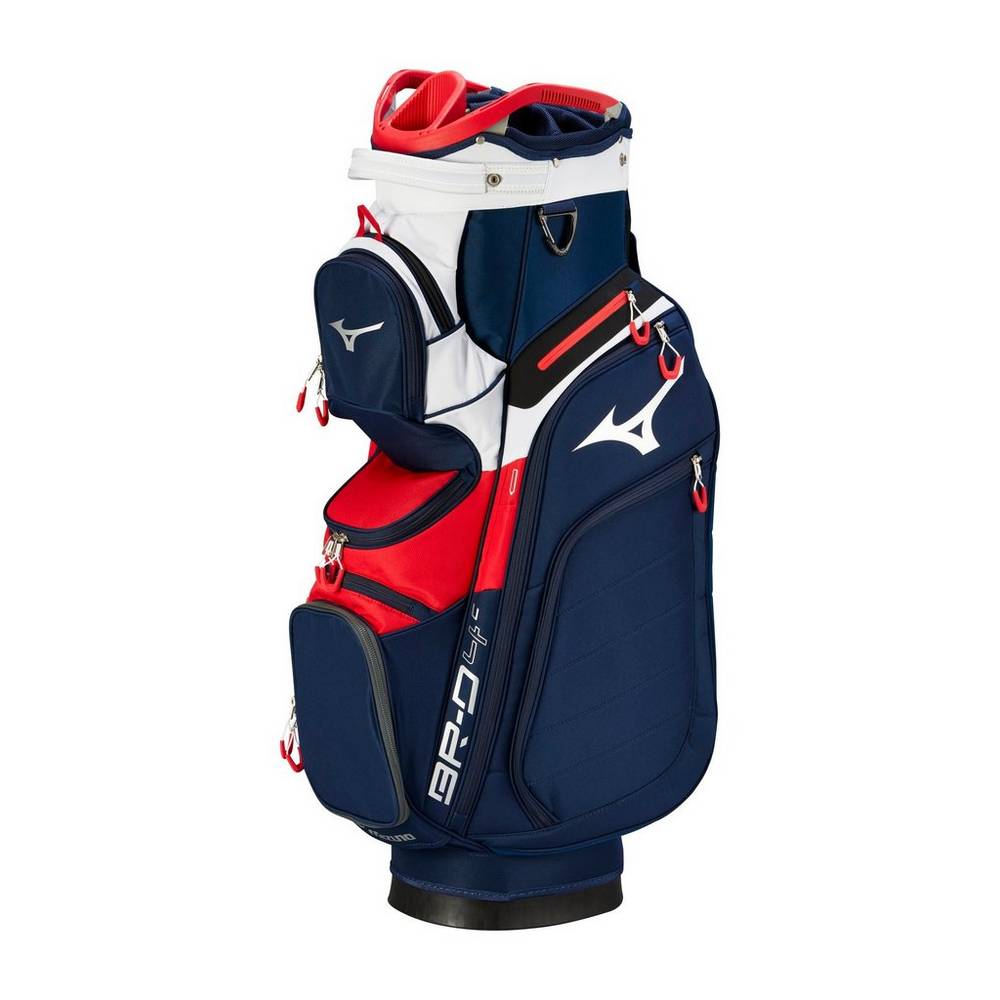 Mens Mizuno BR-D4C Cart Bag Navy/Red Philippines (DZKLNG635)